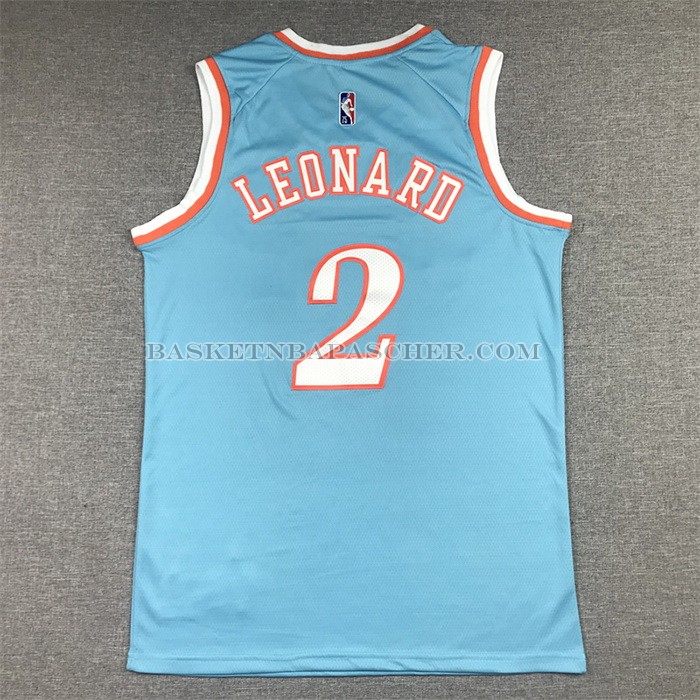Maillot Los Angeles Clippers Kawhi Leonard NO 2 Ville 2021-22 Bleu